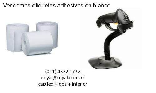 Vendemos etiquetas adhesivos en blanco