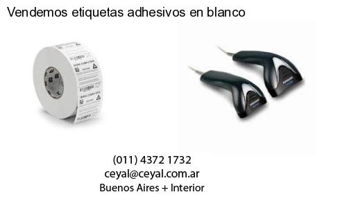Vendemos etiquetas adhesivos en blanco