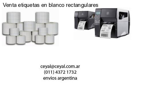 Venta etiquetas en blanco rectangulares