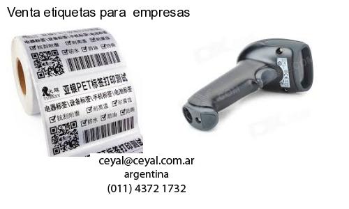 Venta etiquetas para  empresas