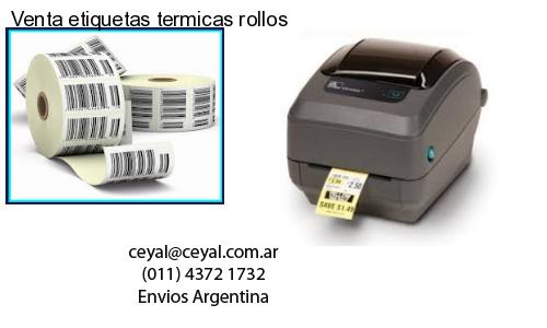 Venta etiquetas termicas rollos