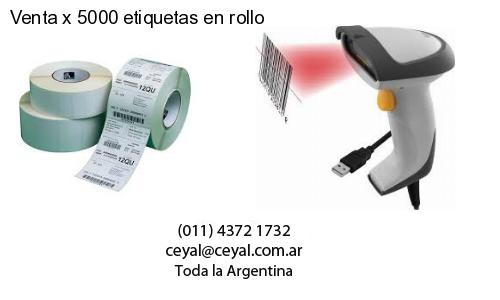 Venta x 5000 etiquetas en rollo