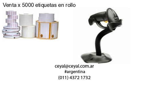 Venta x 5000 etiquetas en rollo