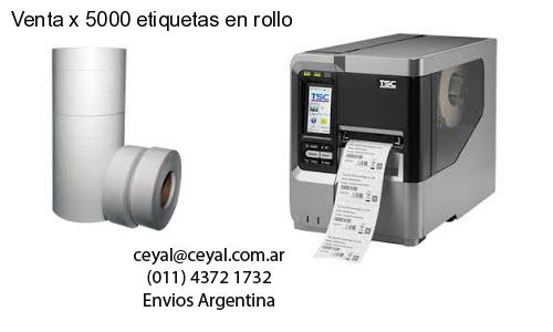 Venta x 5000 etiquetas en rollo