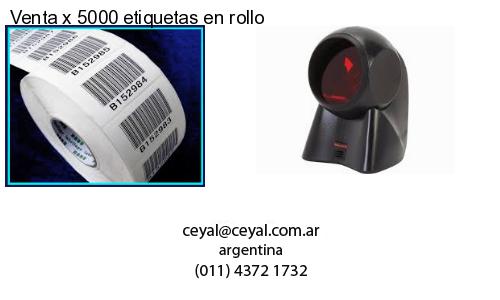 Venta x 5000 etiquetas en rollo