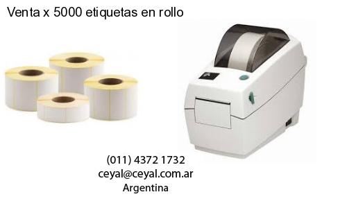 Venta x 5000 etiquetas en rollo