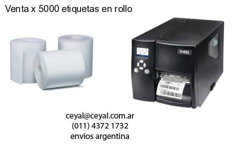 Venta x 5000 etiquetas en rollo