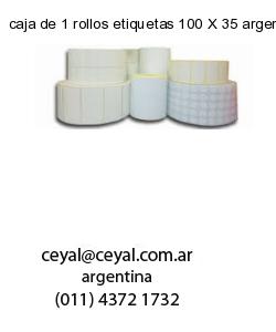 caja de 1 rollos etiquetas 100 X 35 argentina