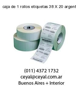 caja de 1 rollos etiquetas 38 X 20 argentina