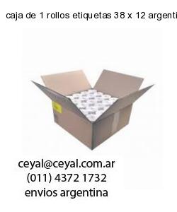 caja de 1 rollos etiquetas 38 x 12 argentina