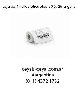 caja de 1 rollos etiquetas 50 X 25 argentina