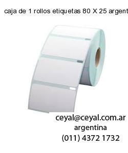 caja de 1 rollos etiquetas 80 X 25 argentina