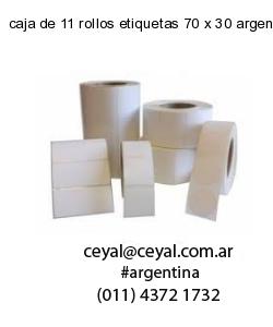caja de 11 rollos etiquetas 70 x 30 argentina