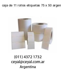 caja de 11 rollos etiquetas 75 x 50 argentina