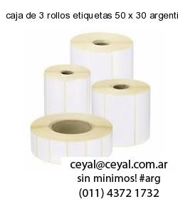 caja de 3 rollos etiquetas 50 x 30 argentina