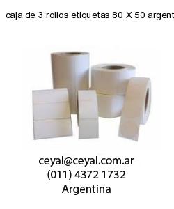 caja de 3 rollos etiquetas 80 X 50 argentina