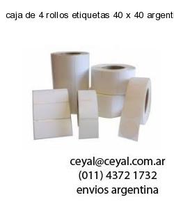 caja de 4 rollos etiquetas 40 x 40 argentina