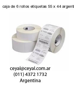 caja de 6 rollos etiquetas 55 x 44 argentina