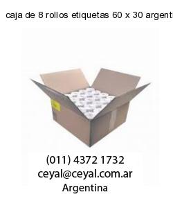 caja de 8 rollos etiquetas 60 x 30 argentina