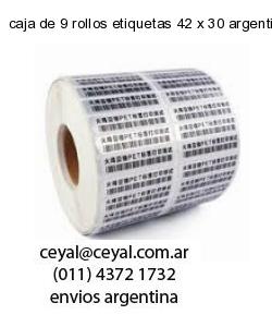 caja de 9 rollos etiquetas 42 x 30 argentina