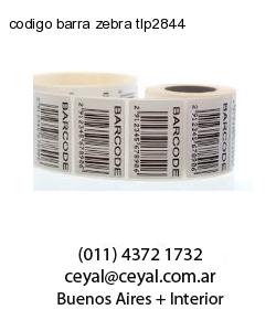 codigo barra zebra tlp2844