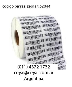 codigo barras zebra tlp2844