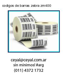 codigos de barras zebra zm400