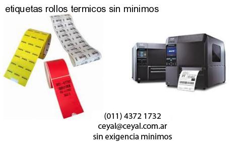 etiquetas rollos termicos sin minimos