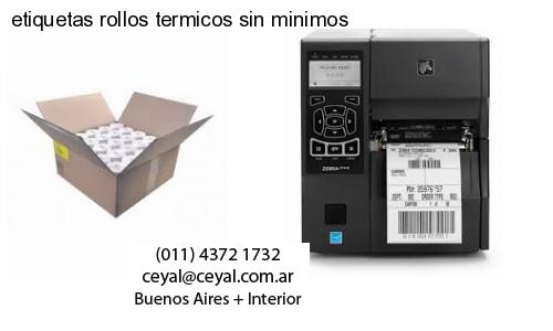 etiquetas rollos termicos sin minimos