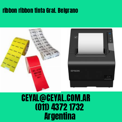 ribbon ribbon tinta Gral. Belgrano