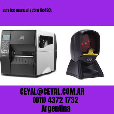 service manual zebra Gc420t