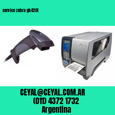 service zebra gk420t