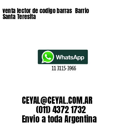 venta lector de codigo barras 	Barrio Santa Teresita
