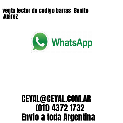 venta lector de codigo barras 	Benito Juárez