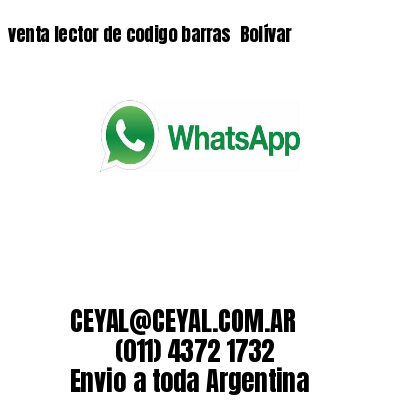 venta lector de codigo barras 	Bolívar