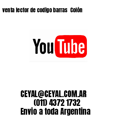 venta lector de codigo barras 	Colón