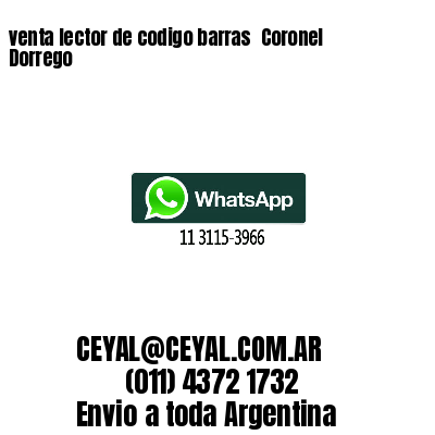 venta lector de codigo barras 	Coronel Dorrego