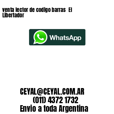 venta lector de codigo barras 	El Libertador