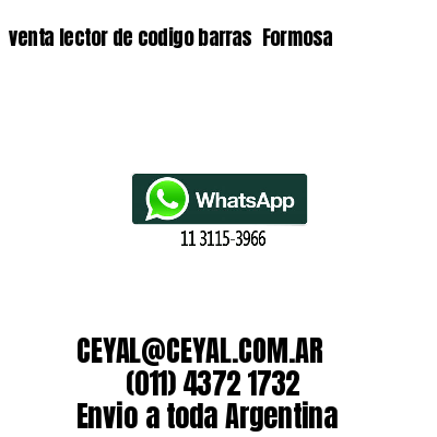 venta lector de codigo barras 	Formosa