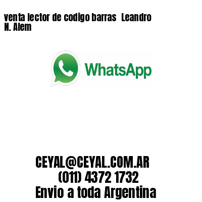 venta lector de codigo barras 	Leandro N. Alem