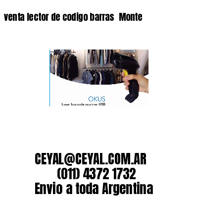 venta lector de codigo barras 	Monte