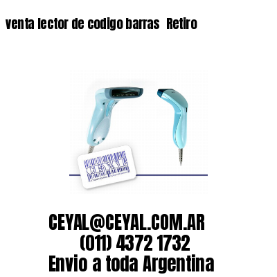 venta lector de codigo barras 	Retiro
