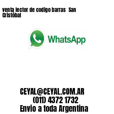 venta lector de codigo barras 	San Cristóbal