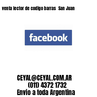 venta lector de codigo barras 	San Juan
