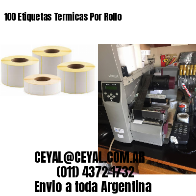 100 Etiquetas Termicas Por Rollo