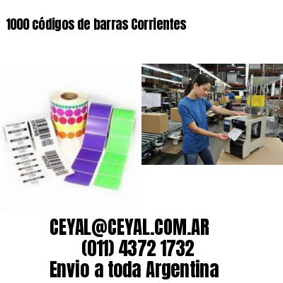 1000 códigos de barras Corrientes