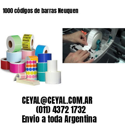 1000 códigos de barras Neuquen