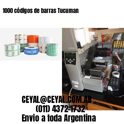 1000 códigos de barras Tucuman