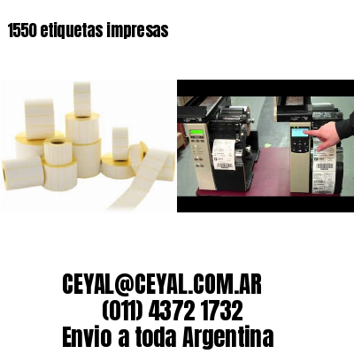 1550 etiquetas impresas