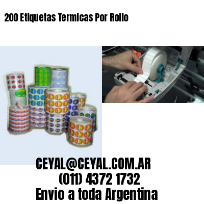 200 Etiquetas Termicas Por Rollo